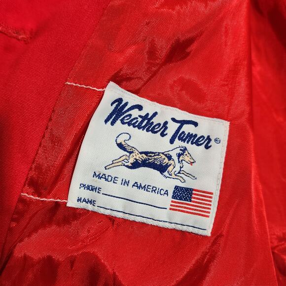Vintage Weather Tamer toddler hooded fully lined red button front coat size 2T - Picture 7 of 12
